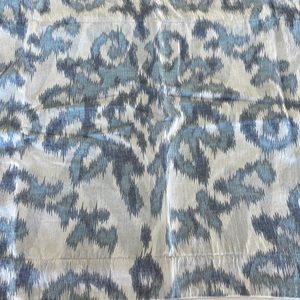 The Company Store linen blend Ikat patterned King duvet with 2 king pillow shams